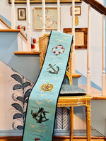 Load image into Gallery viewer, Nautical Needlepoint Bell Pull
