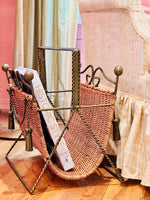 Load image into Gallery viewer, Hollywood Regency Rope &amp; Tassel Magazine Holder
