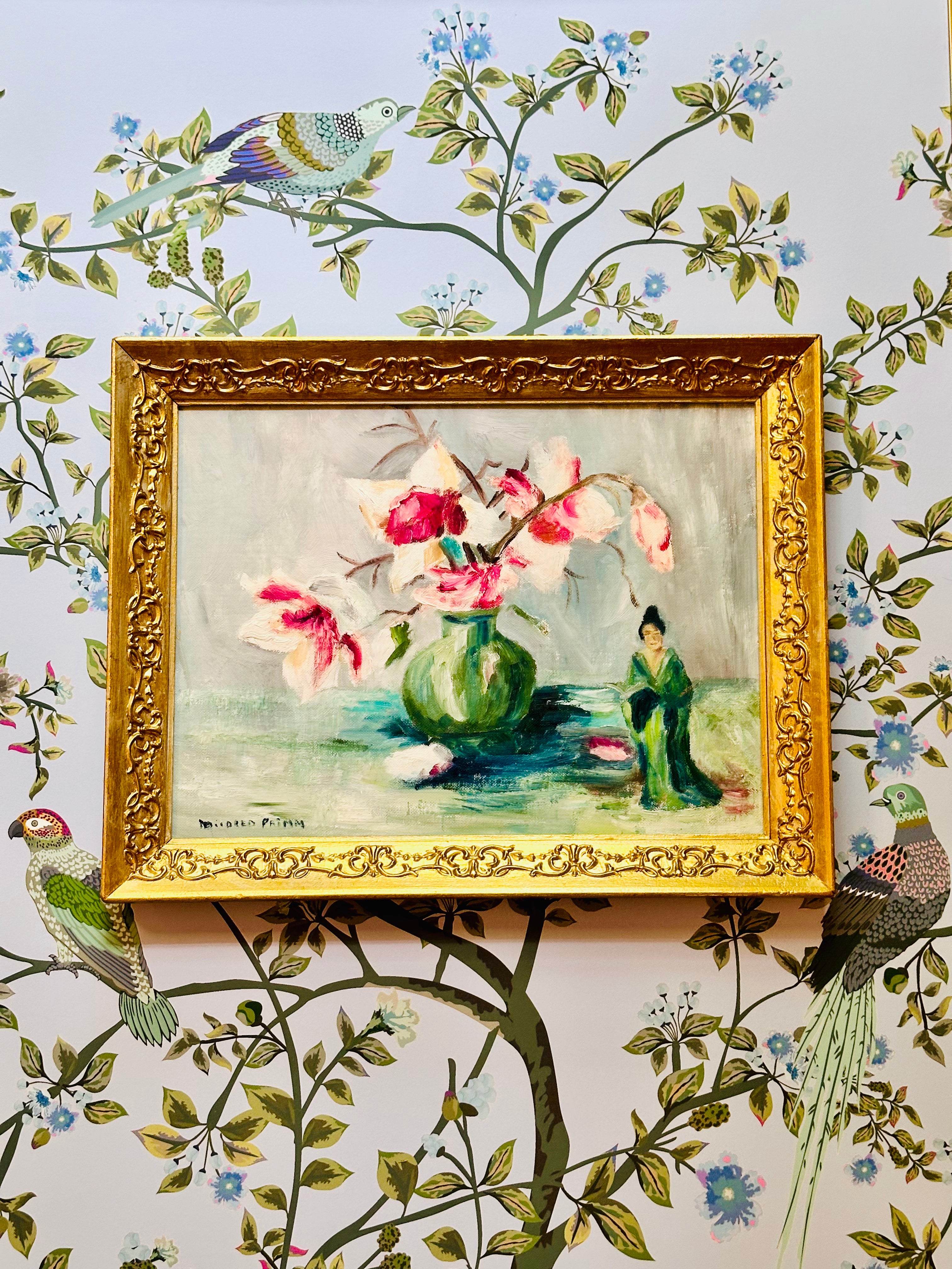 Lovely Chinoiserie Original Painting