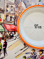 Load image into Gallery viewer, Vintage Orange French Franc Tip Plate
