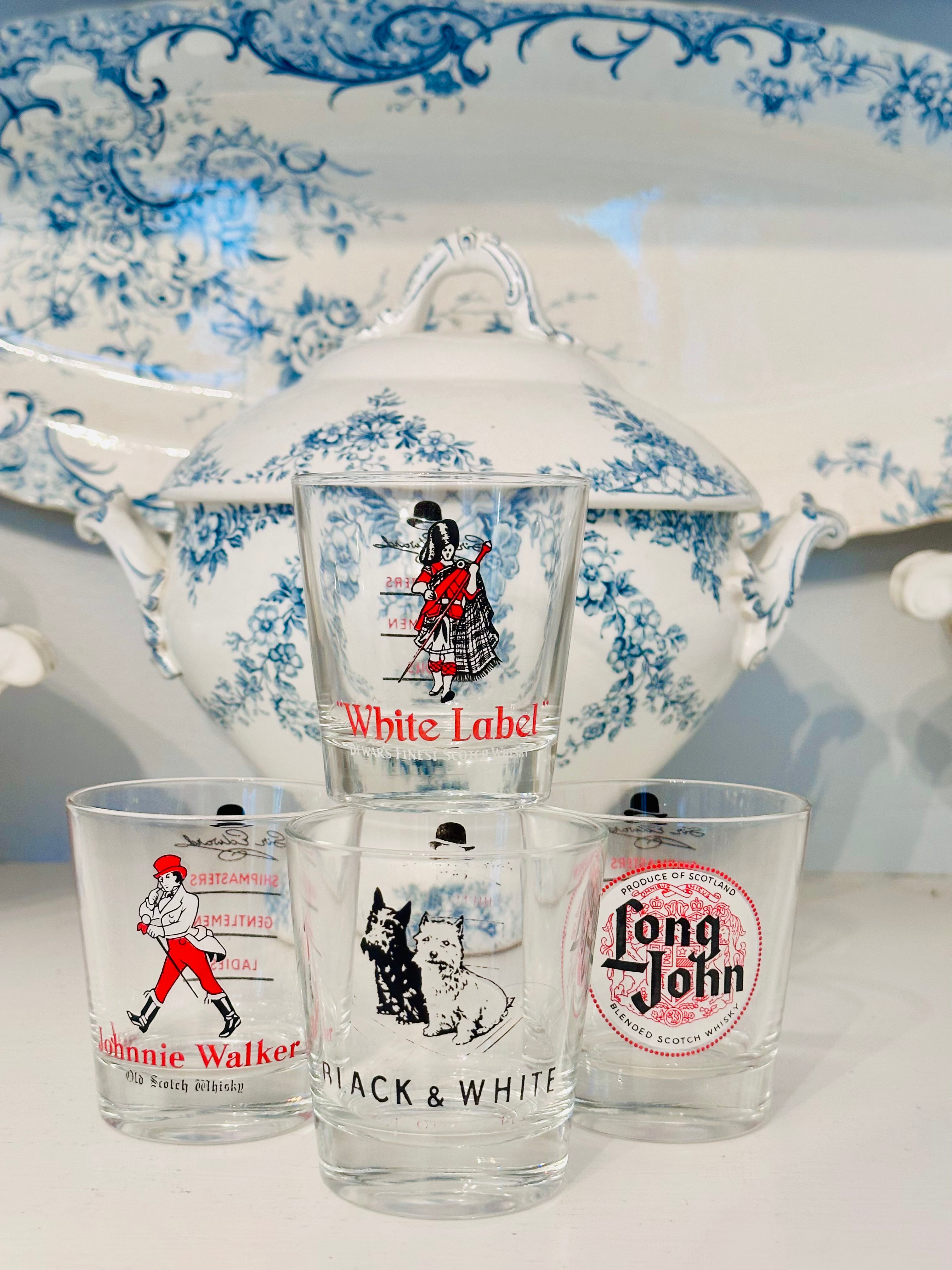 Vintage Whiskey Glasses Purchased in Europe