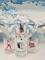 Load image into Gallery viewer, Vintage Whiskey Glasses Purchased in Europe
