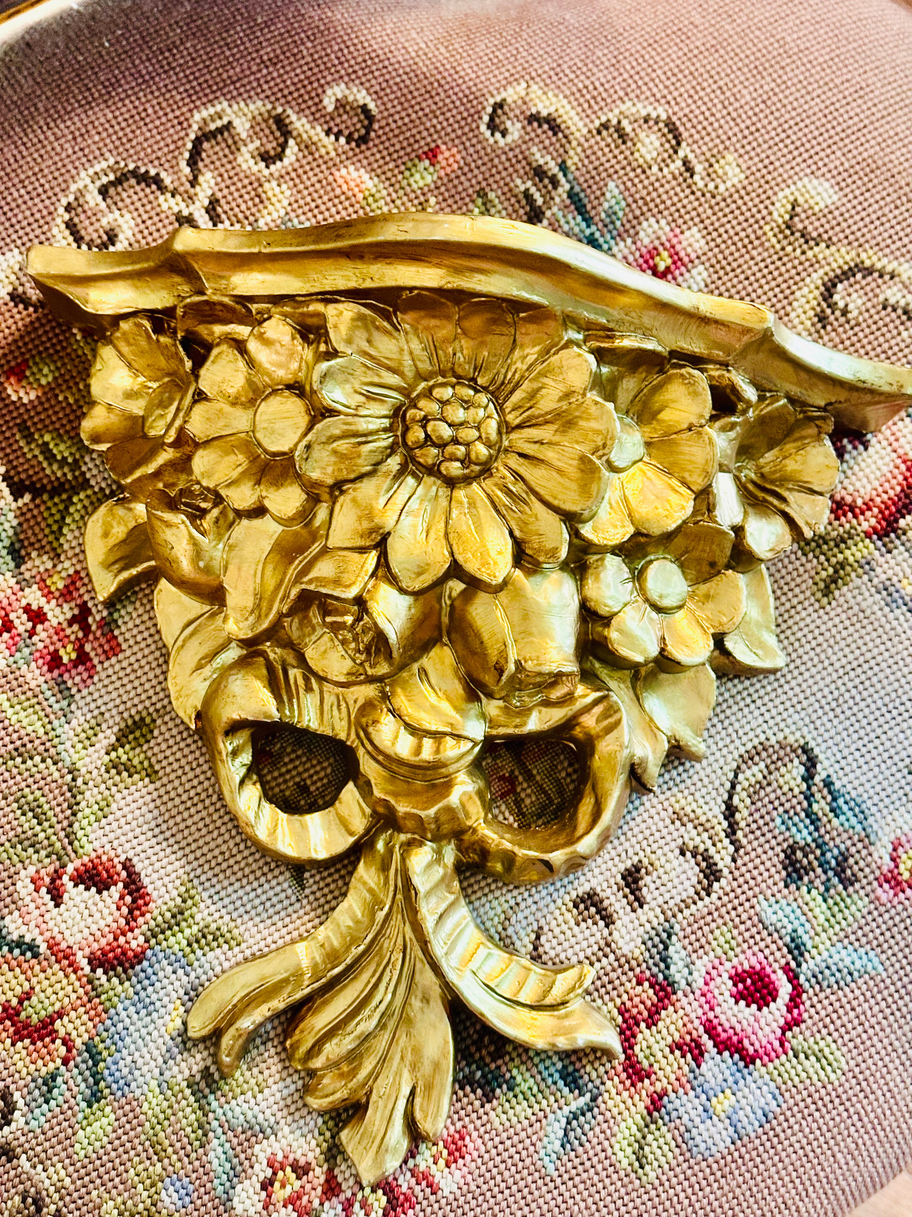 Italian Bow & Flower Wall Sconce