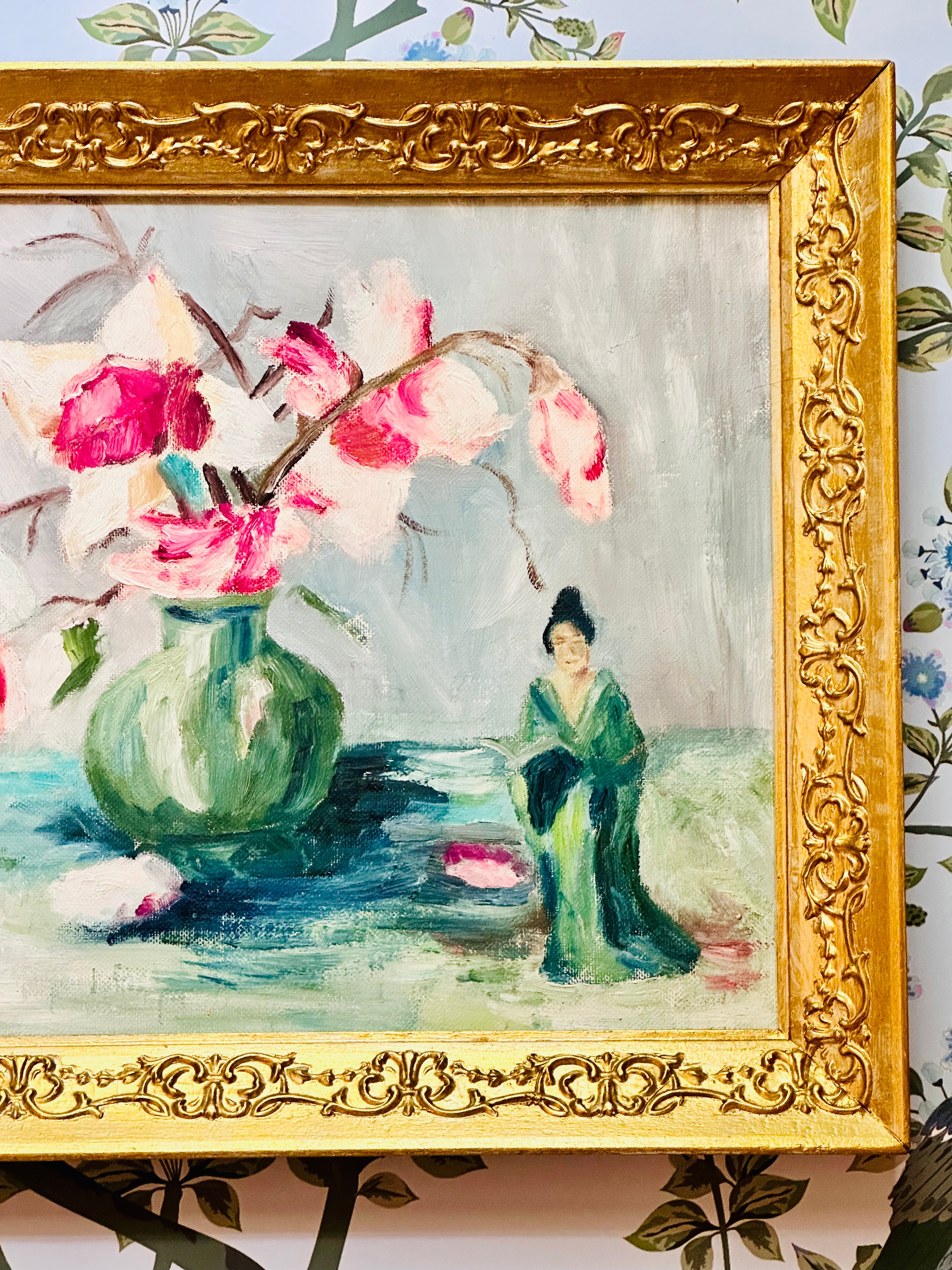 Lovely Chinoiserie Original Painting