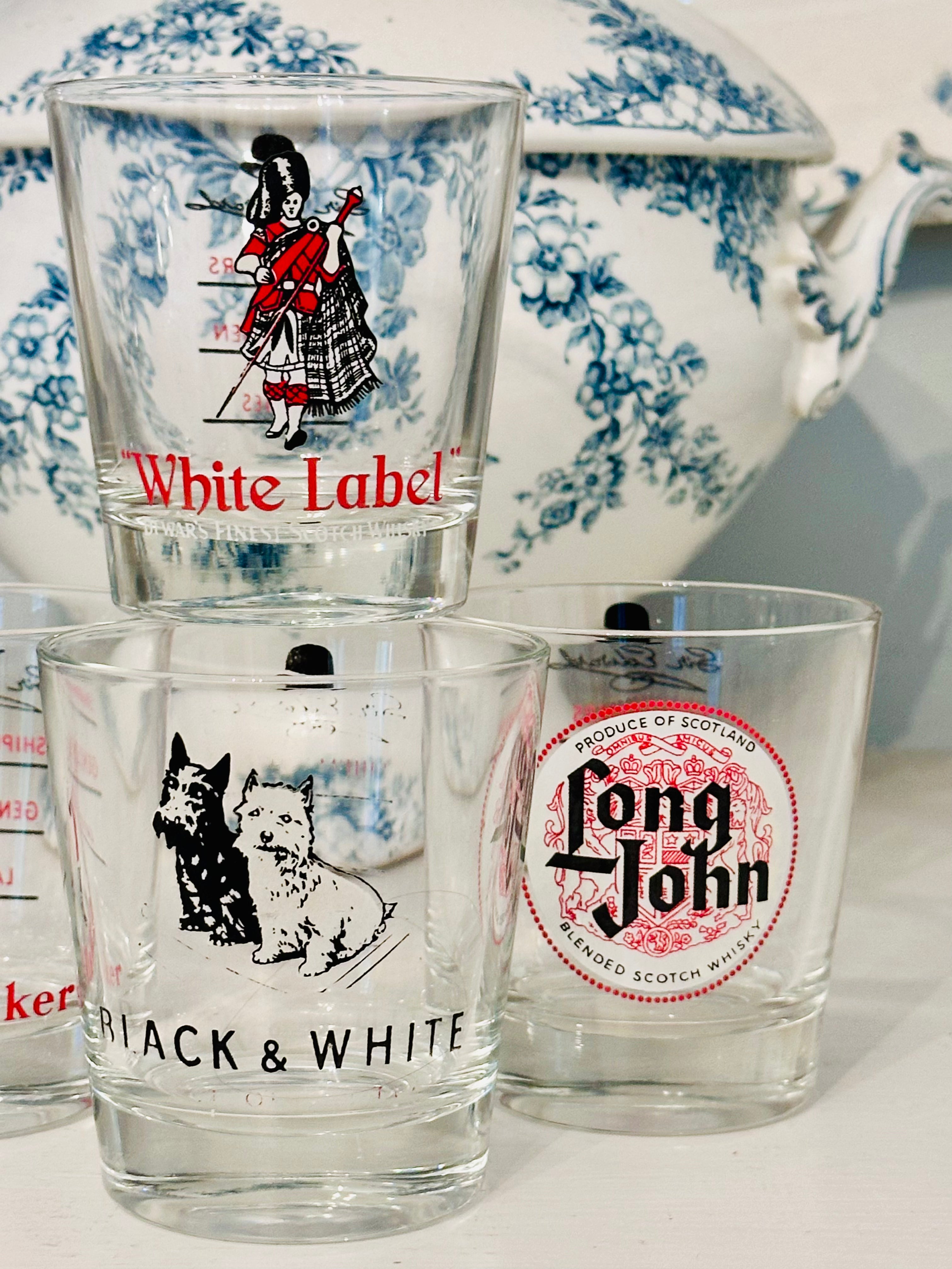 Vintage Whiskey Glasses Purchased in Europe