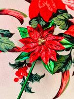 Load image into Gallery viewer, Vintage Shiny Poinsettia Candle Snuffer
