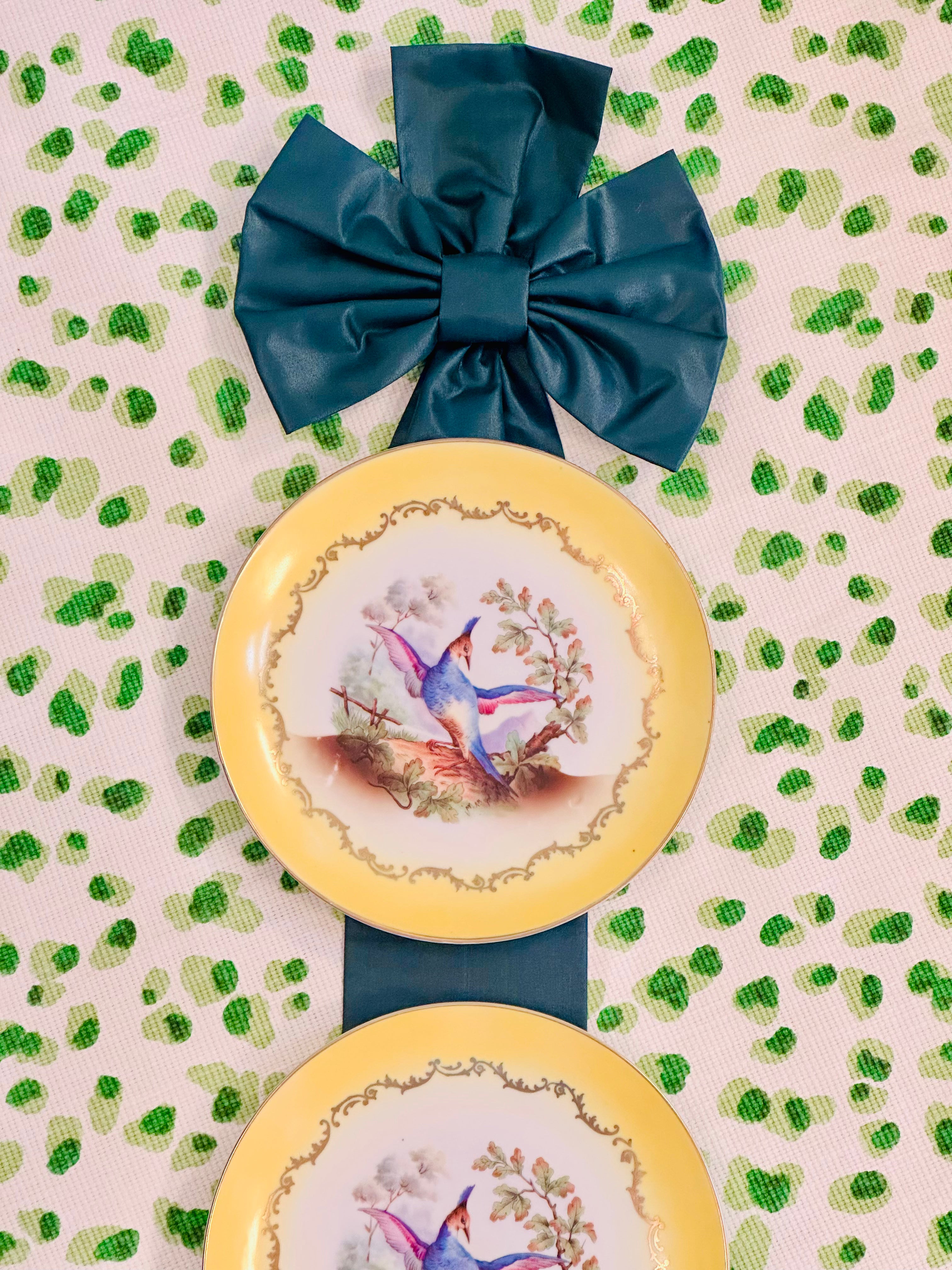 Set of 3 Antique Magnificent Bird Plates