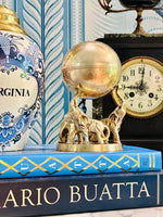 Load image into Gallery viewer, Brass Elephant Stand with Sphere
