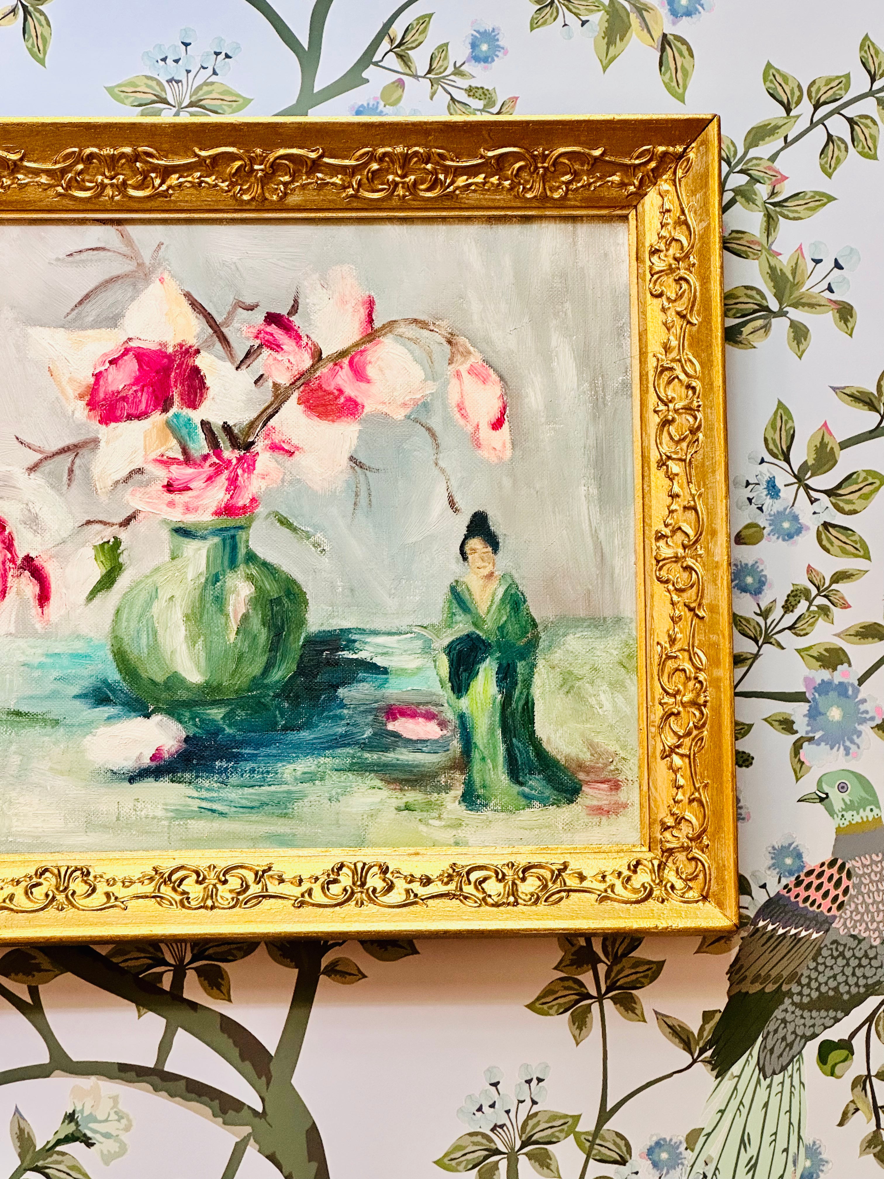 Lovely Chinoiserie Original Painting