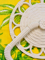 Load image into Gallery viewer, Vintage Faux Rattan Hand Towel Holder
