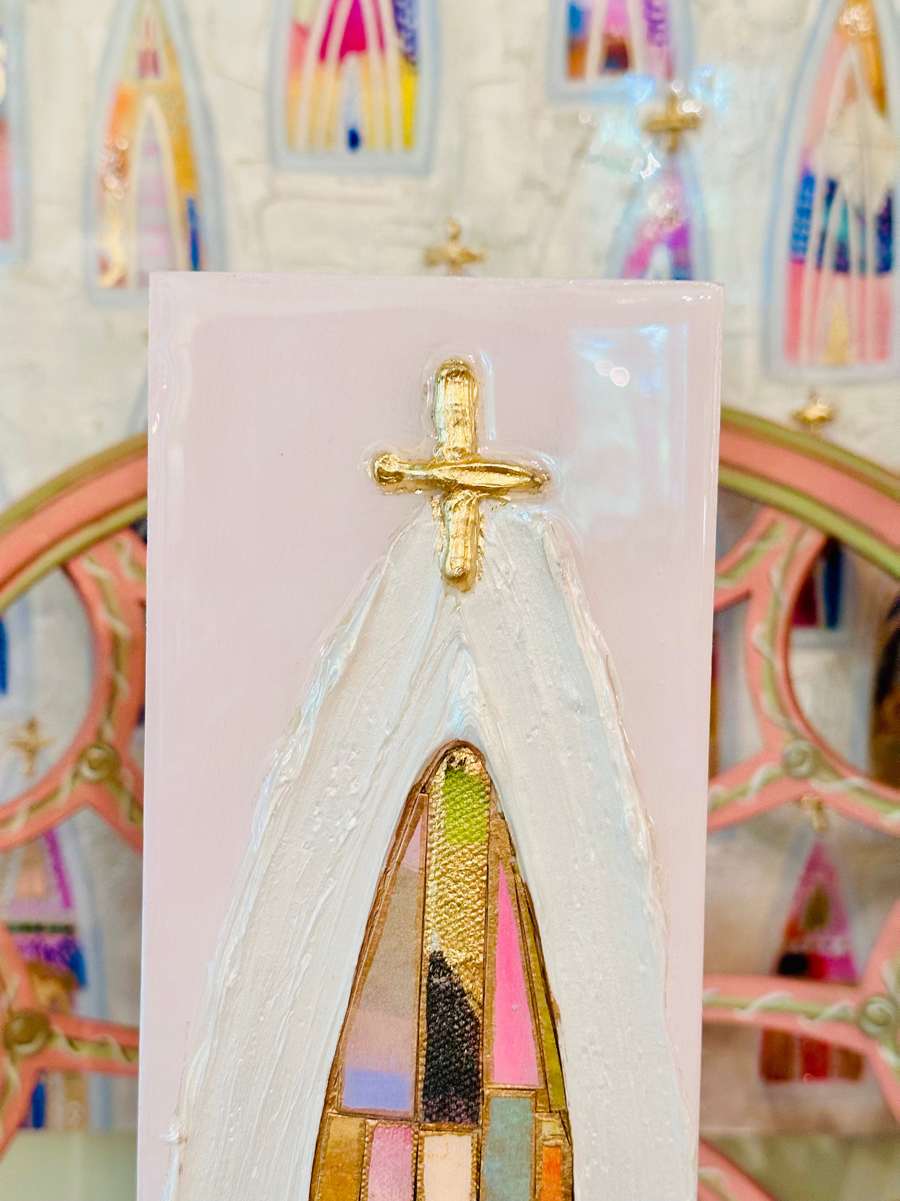 Perfectly Pink Cathedral by Laura Rice