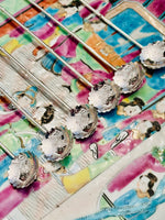 Load image into Gallery viewer, Silver Chinoiserie Drink Sipper with Charms
