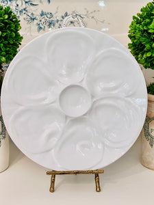 Lovely White Oyster Plate
