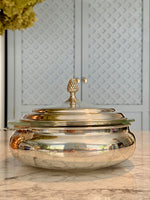 Load image into Gallery viewer, Vintage Sheffield Silver Plated Covered Dish with Pyrex Insert
