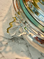 Load image into Gallery viewer, Vintage Sheffield Silver Plated Covered Dish with Pyrex Insert

