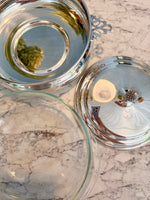 Load image into Gallery viewer, Vintage Sheffield Silver Plated Covered Dish with Pyrex Insert

