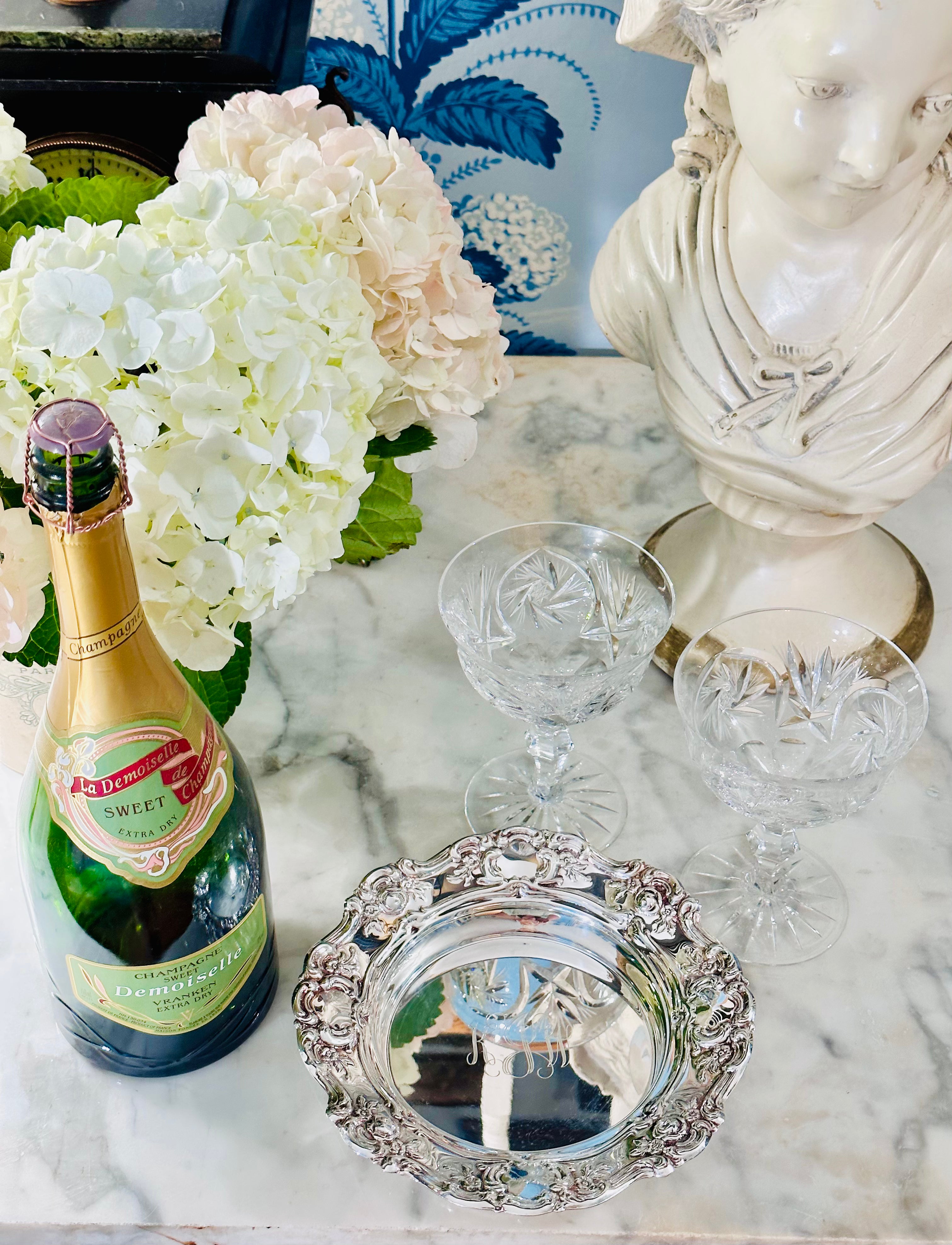 Silver Plate Bottle Coaster