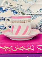 Load image into Gallery viewer, Stunning Pink &amp; White Large Teacup
