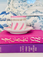 Load image into Gallery viewer, Stunning Pink &amp; White Large Teacup
