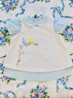 Load image into Gallery viewer, Lovely Pale Blue Dress with Embroidered Apron
