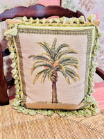 Load image into Gallery viewer, Pair of Palm Beach Chic Needlepoint Pillows
