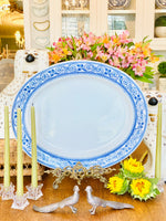 Load image into Gallery viewer, 19x16 Magnificent Ironstone Blue &amp; White Platter

