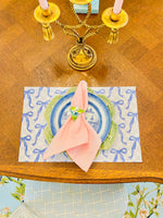 Load image into Gallery viewer, The Most Darling Blue Bow Placemats
